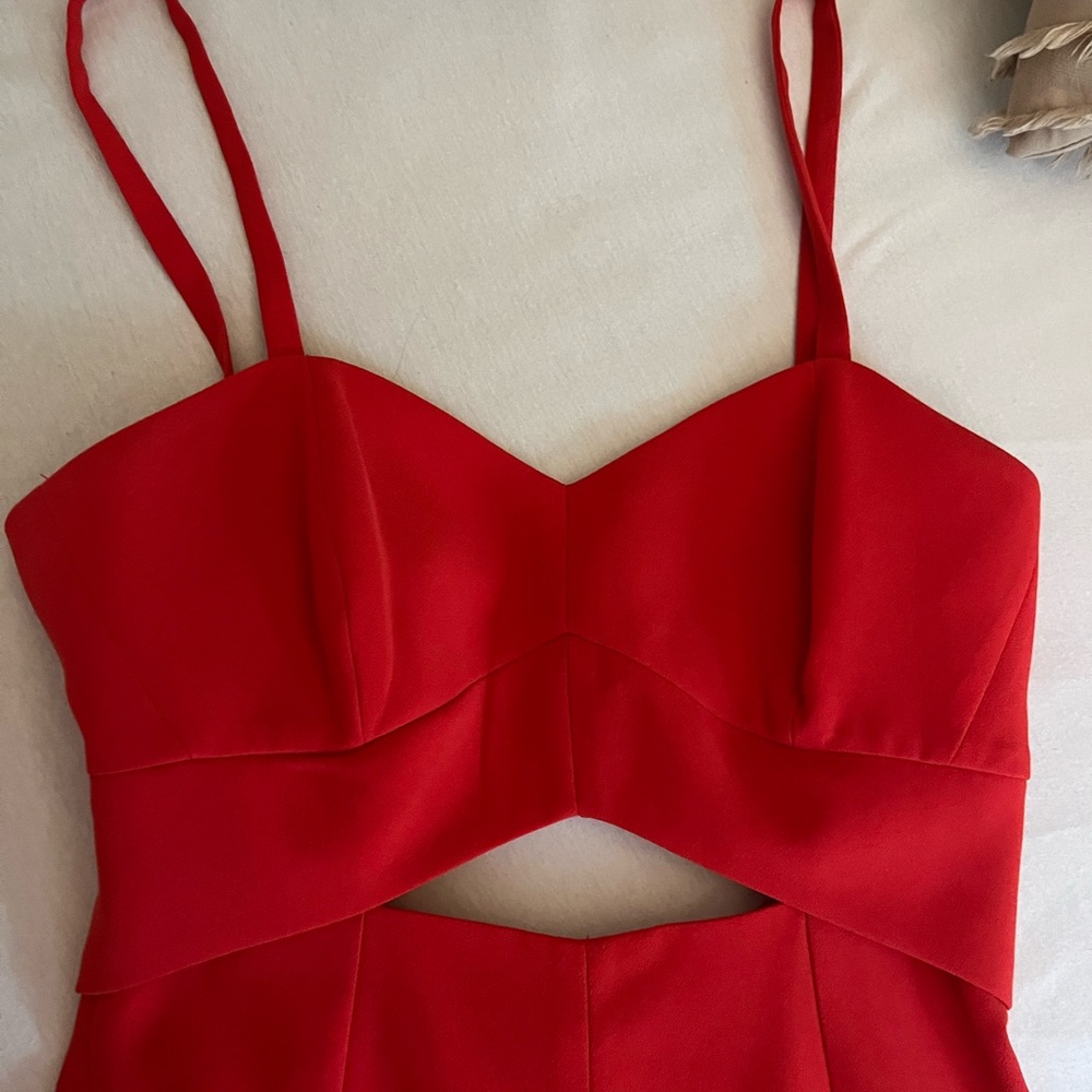 Cherry red jumpsuit